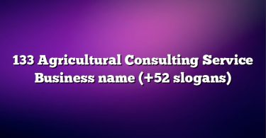 133 Agricultural Consulting Service Business name (+52 slogans)