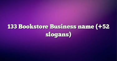 133 Bookstore Business name (+52 slogans)