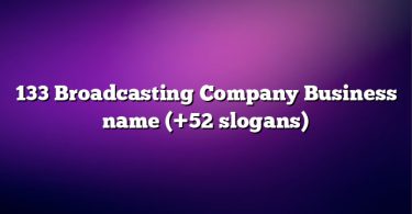 133 Broadcasting Company Business name (+52 slogans)