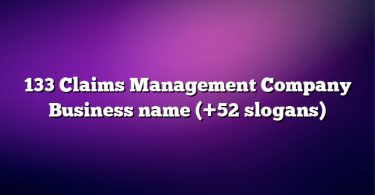 133 Claims Management Company Business name (+52 slogans)