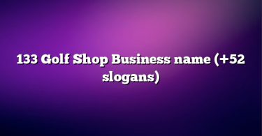 133 Golf Shop Business name (+52 slogans)