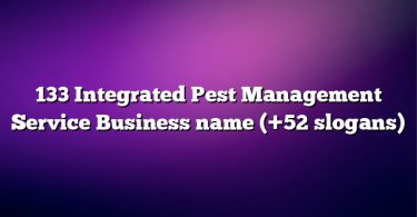 133 Integrated Pest Management Service Business name (+52 slogans)