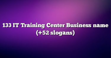 133 IT Training Center Business name (+52 slogans)