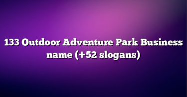 133 Outdoor Adventure Park Business name (+52 slogans)