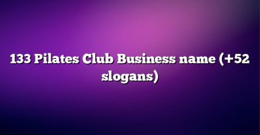 133 Pilates Club Business name (+52 slogans)