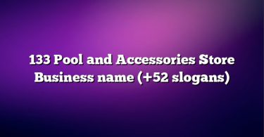 133 Pool and Accessories Store Business name (+52 slogans)