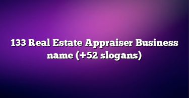 133 Real Estate Appraiser Business name (+52 slogans)