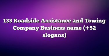 133 Roadside Assistance and Towing Company Business name (+52 slogans)