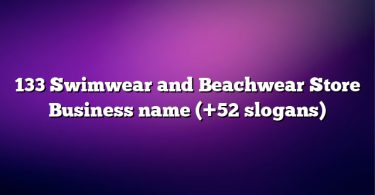 133 Swimwear and Beachwear Store Business name (+52 slogans)