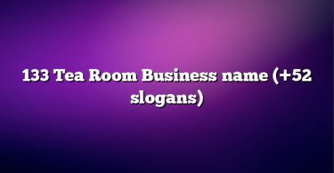 133 Tea Room Business name (+52 slogans)