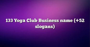 133 Yoga Club Business name (+52 slogans)